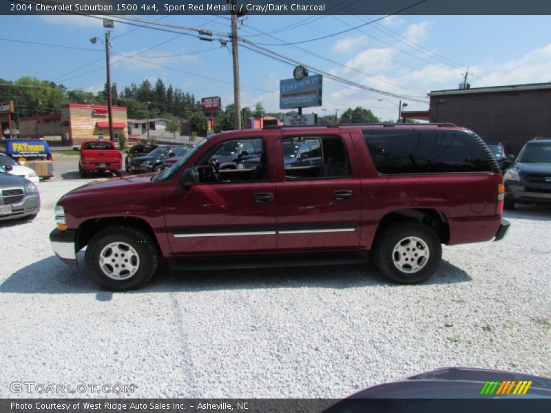 Sport Red Metallic / Gray/Dark Charcoal 2004 Chevrolet Suburban 1500 4x4