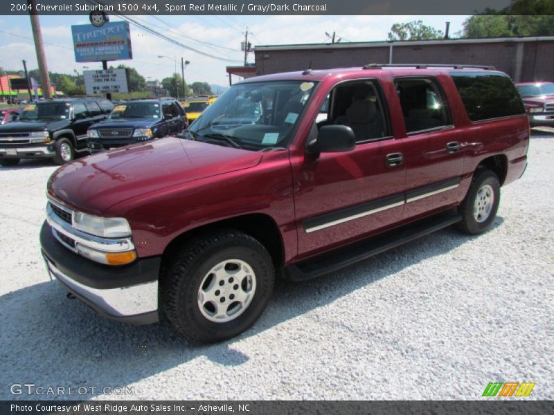 Sport Red Metallic / Gray/Dark Charcoal 2004 Chevrolet Suburban 1500 4x4