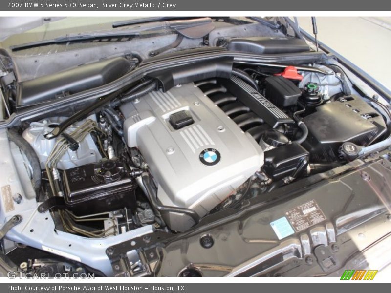 Silver Grey Metallic / Grey 2007 BMW 5 Series 530i Sedan