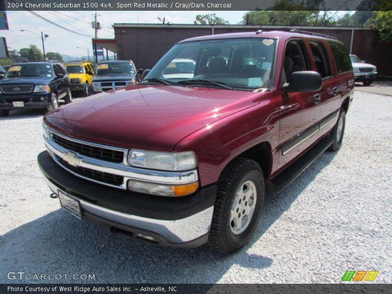 Sport Red Metallic / Gray/Dark Charcoal 2004 Chevrolet Suburban 1500 4x4