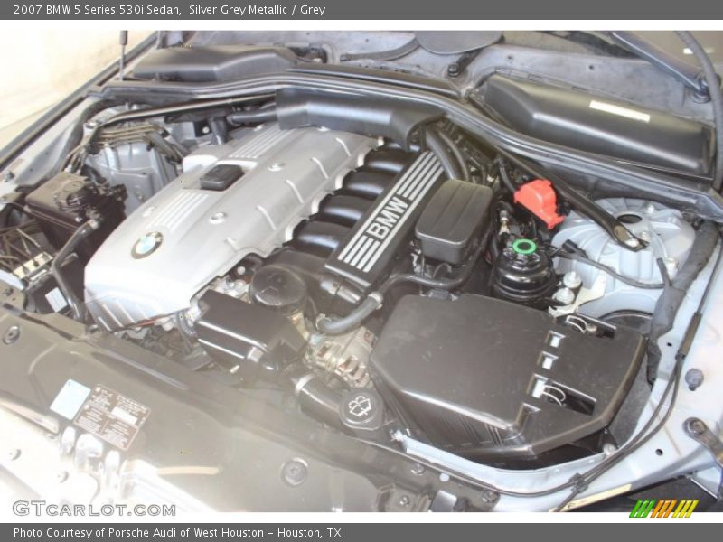 Silver Grey Metallic / Grey 2007 BMW 5 Series 530i Sedan