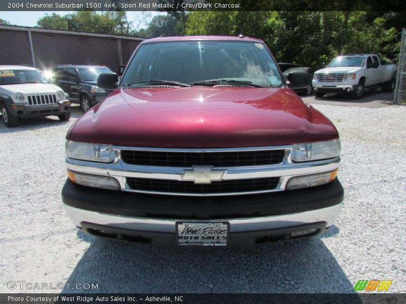 Sport Red Metallic / Gray/Dark Charcoal 2004 Chevrolet Suburban 1500 4x4