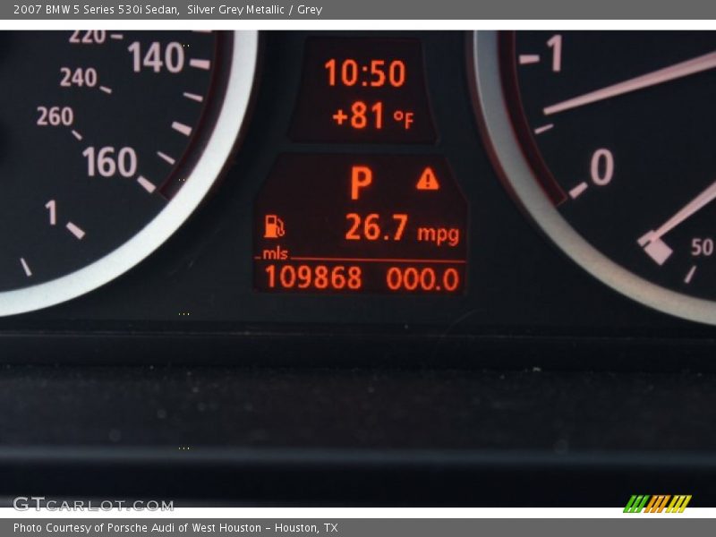 Silver Grey Metallic / Grey 2007 BMW 5 Series 530i Sedan