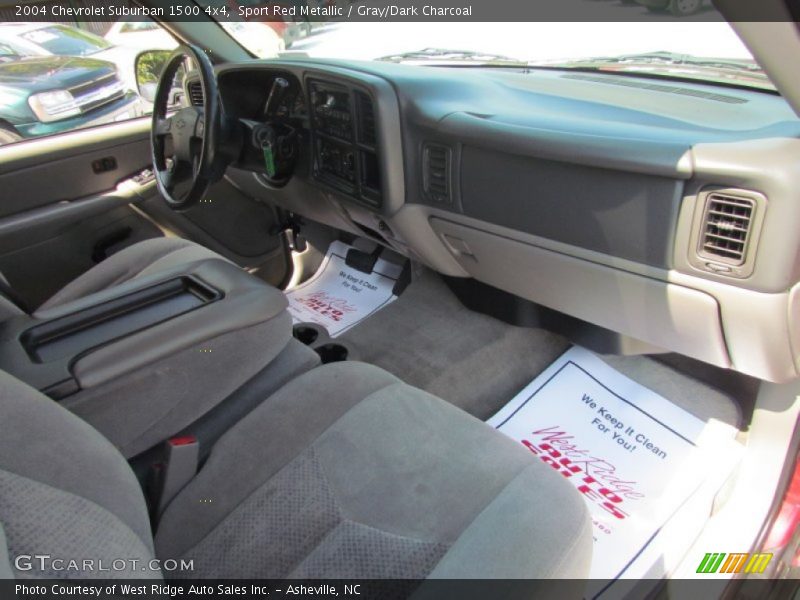 Sport Red Metallic / Gray/Dark Charcoal 2004 Chevrolet Suburban 1500 4x4