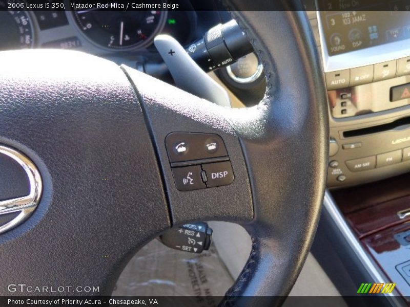 Matador Red Mica / Cashmere Beige 2006 Lexus IS 350