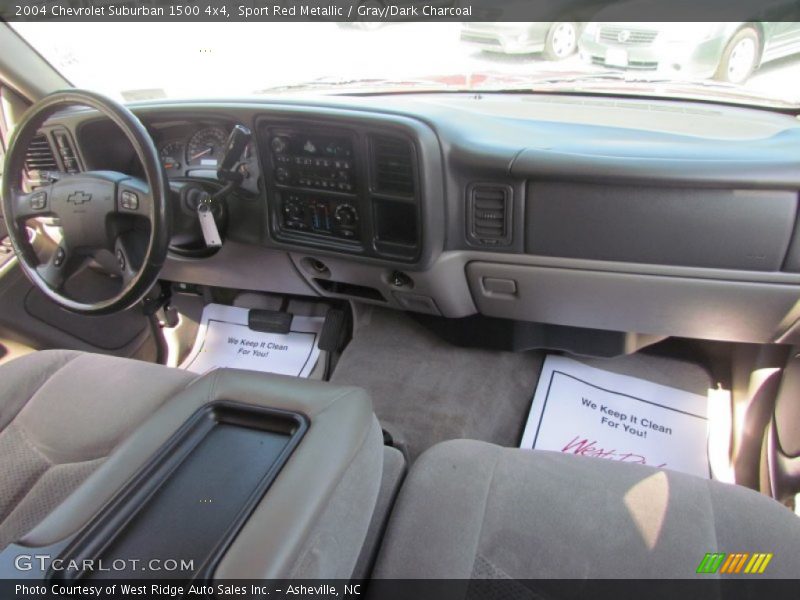 Sport Red Metallic / Gray/Dark Charcoal 2004 Chevrolet Suburban 1500 4x4