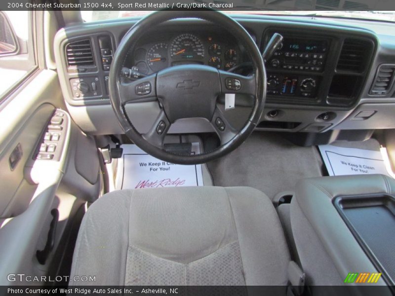 Sport Red Metallic / Gray/Dark Charcoal 2004 Chevrolet Suburban 1500 4x4