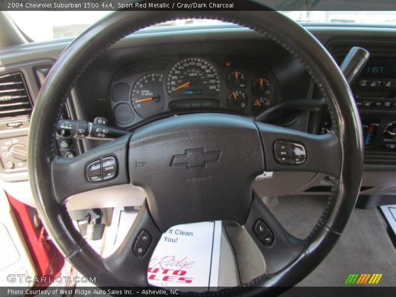 Sport Red Metallic / Gray/Dark Charcoal 2004 Chevrolet Suburban 1500 4x4