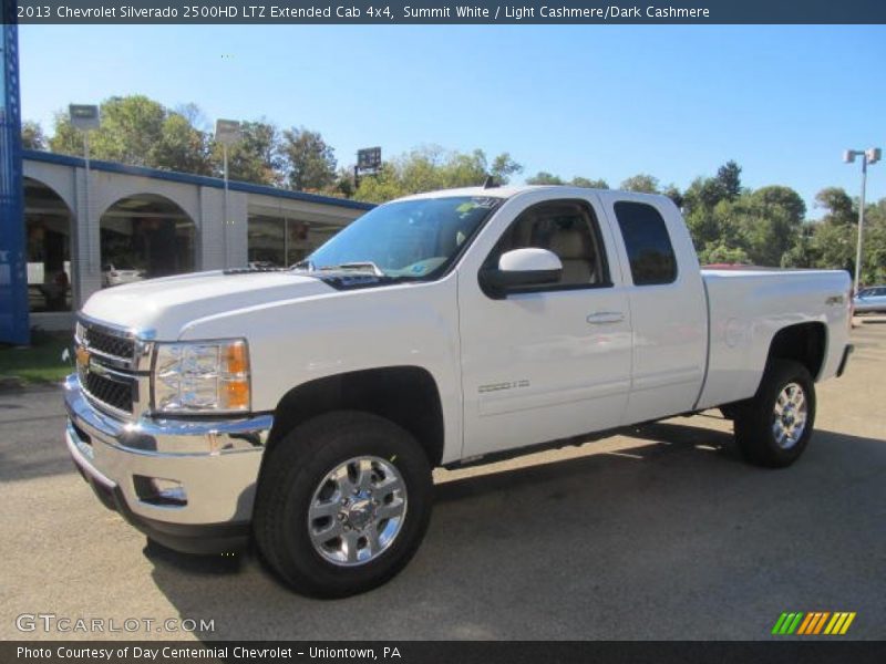 Summit White / Light Cashmere/Dark Cashmere 2013 Chevrolet Silverado 2500HD LTZ Extended Cab 4x4