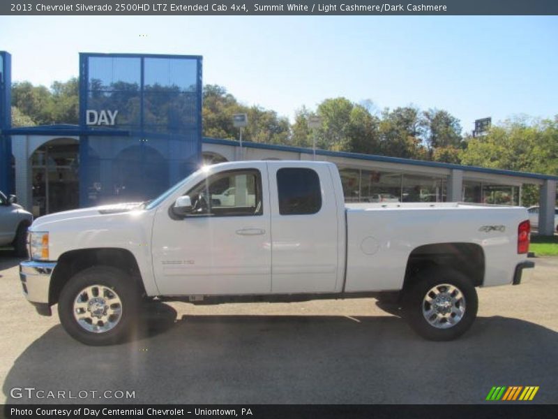 Summit White / Light Cashmere/Dark Cashmere 2013 Chevrolet Silverado 2500HD LTZ Extended Cab 4x4