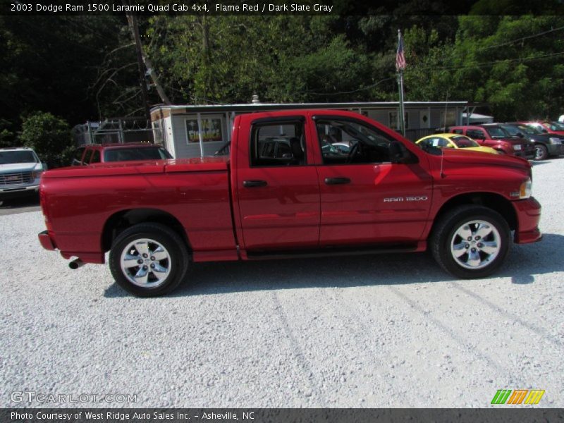 Flame Red / Dark Slate Gray 2003 Dodge Ram 1500 Laramie Quad Cab 4x4