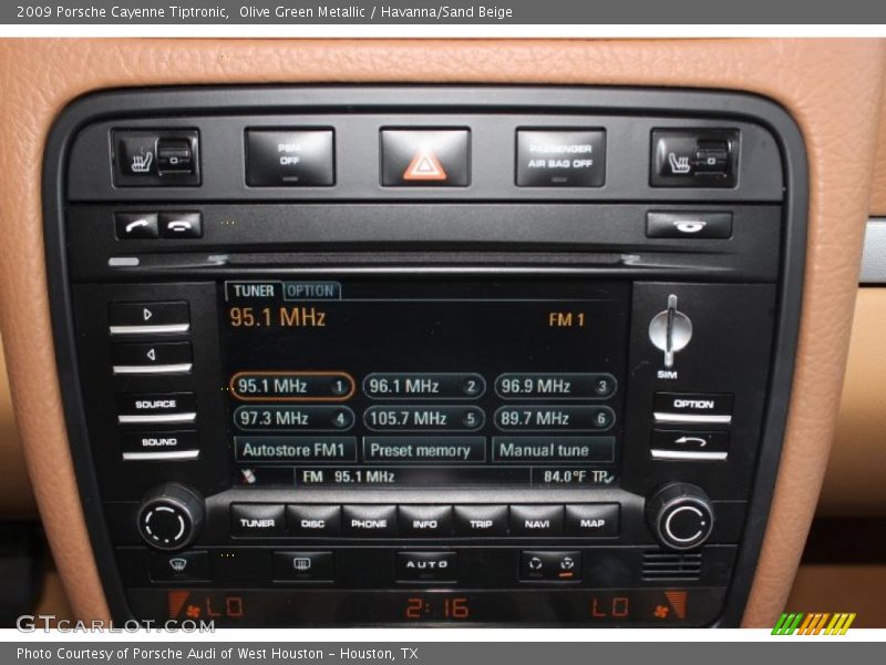 Controls of 2009 Cayenne Tiptronic
