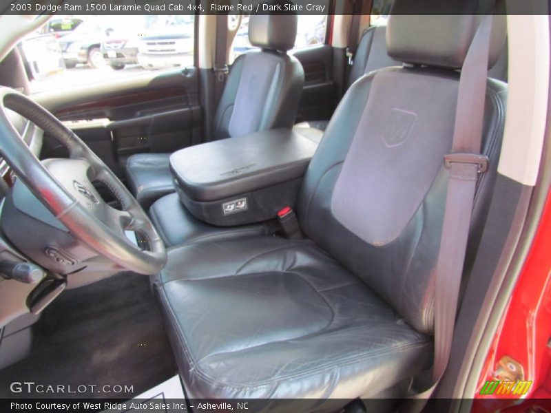 Flame Red / Dark Slate Gray 2003 Dodge Ram 1500 Laramie Quad Cab 4x4