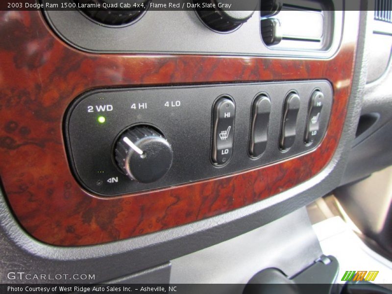 Flame Red / Dark Slate Gray 2003 Dodge Ram 1500 Laramie Quad Cab 4x4