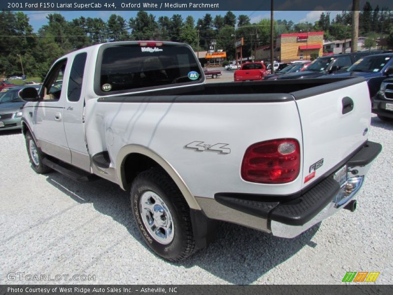 Oxford White / Medium Parchment 2001 Ford F150 Lariat SuperCab 4x4