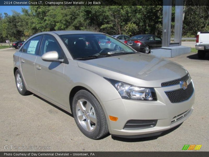 Champagne Silver Metallic / Jet Black 2014 Chevrolet Cruze LT