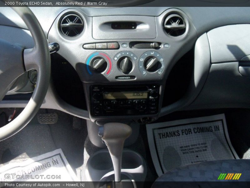 Absolutely Red / Warm Gray 2000 Toyota ECHO Sedan