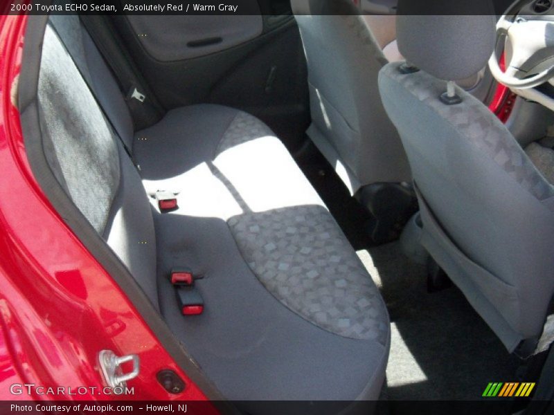 Absolutely Red / Warm Gray 2000 Toyota ECHO Sedan