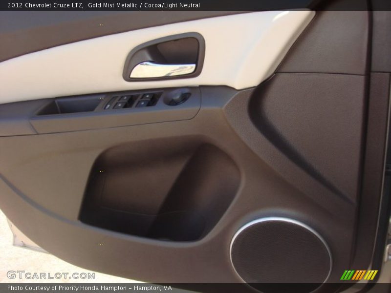 Gold Mist Metallic / Cocoa/Light Neutral 2012 Chevrolet Cruze LTZ