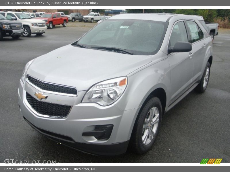 Silver Ice Metallic / Jet Black 2014 Chevrolet Equinox LS