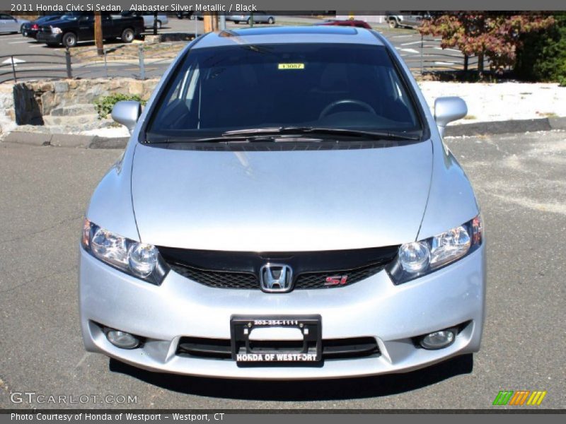 Alabaster Silver Metallic / Black 2011 Honda Civic Si Sedan