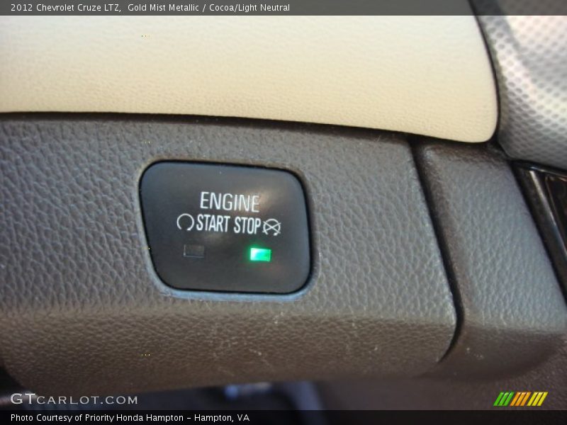 Gold Mist Metallic / Cocoa/Light Neutral 2012 Chevrolet Cruze LTZ