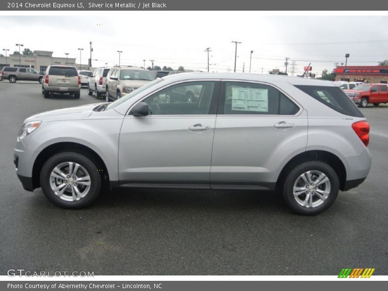 Silver Ice Metallic / Jet Black 2014 Chevrolet Equinox LS