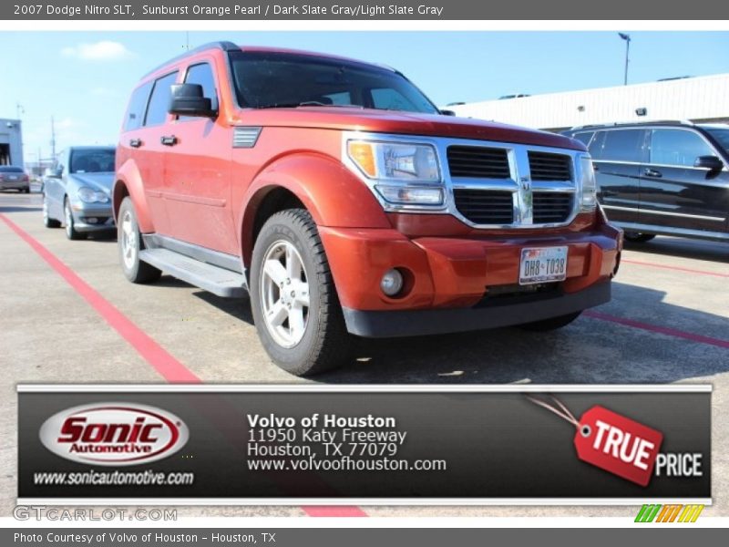 Sunburst Orange Pearl / Dark Slate Gray/Light Slate Gray 2007 Dodge Nitro SLT