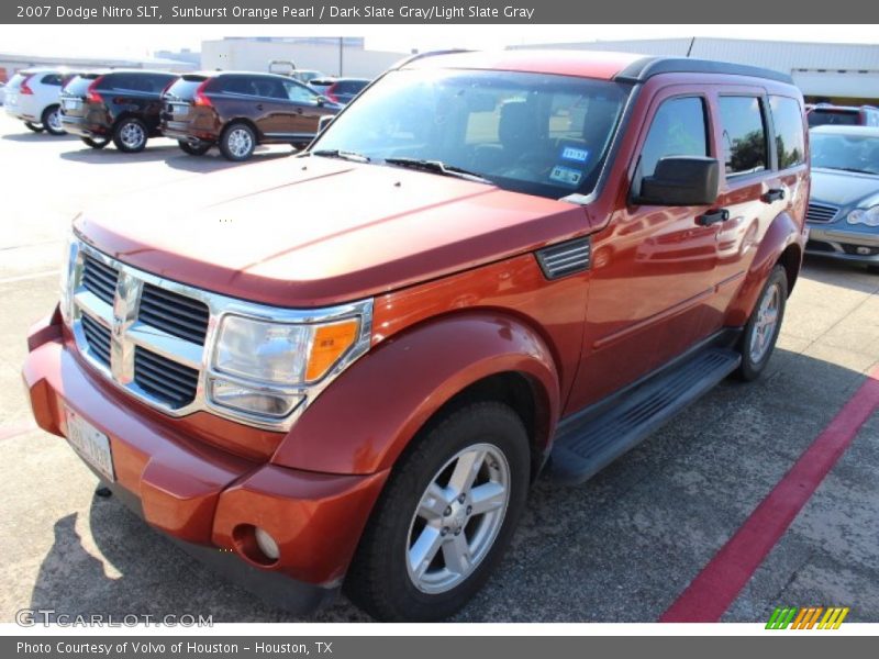 Sunburst Orange Pearl / Dark Slate Gray/Light Slate Gray 2007 Dodge Nitro SLT