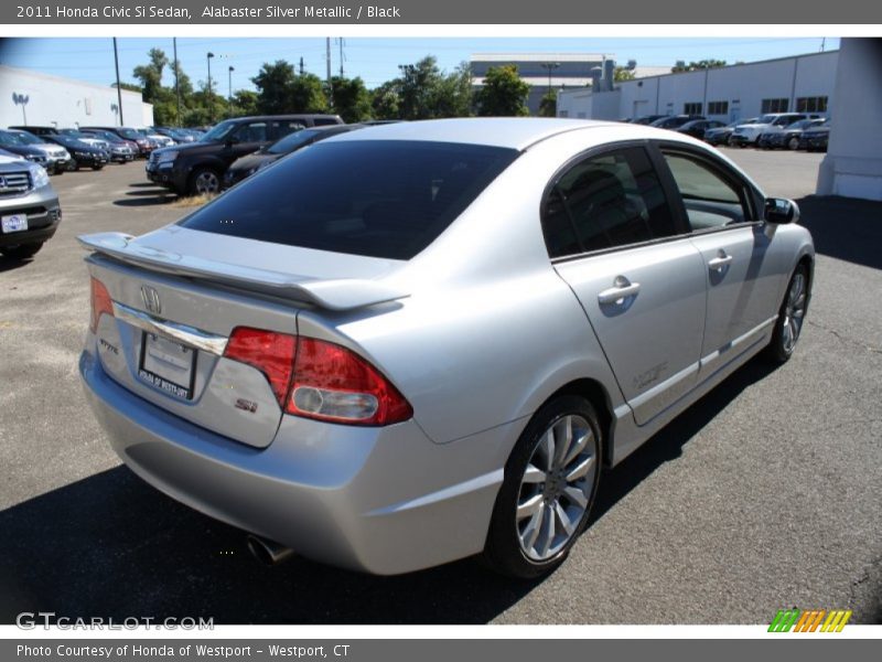 Alabaster Silver Metallic / Black 2011 Honda Civic Si Sedan