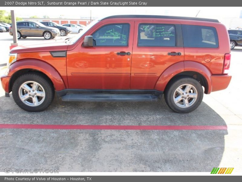 Sunburst Orange Pearl / Dark Slate Gray/Light Slate Gray 2007 Dodge Nitro SLT