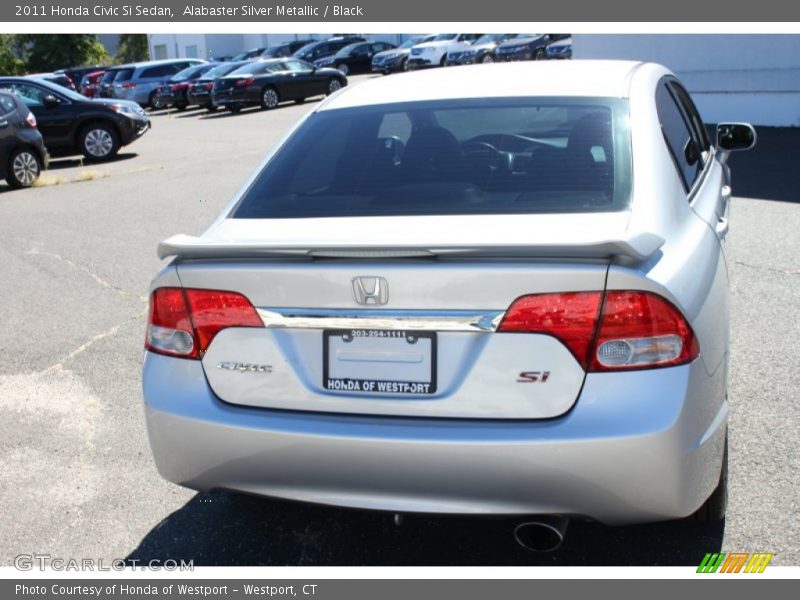 Alabaster Silver Metallic / Black 2011 Honda Civic Si Sedan