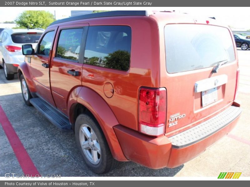 Sunburst Orange Pearl / Dark Slate Gray/Light Slate Gray 2007 Dodge Nitro SLT