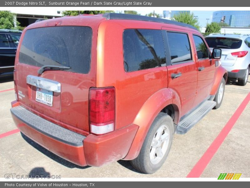 Sunburst Orange Pearl / Dark Slate Gray/Light Slate Gray 2007 Dodge Nitro SLT