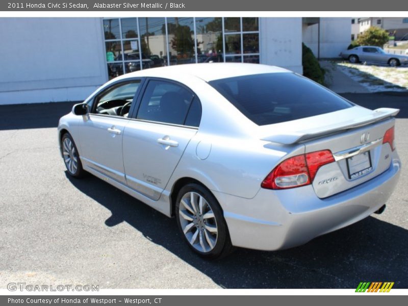 Alabaster Silver Metallic / Black 2011 Honda Civic Si Sedan