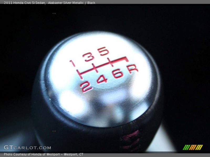 Alabaster Silver Metallic / Black 2011 Honda Civic Si Sedan