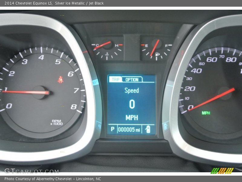 Silver Ice Metallic / Jet Black 2014 Chevrolet Equinox LS