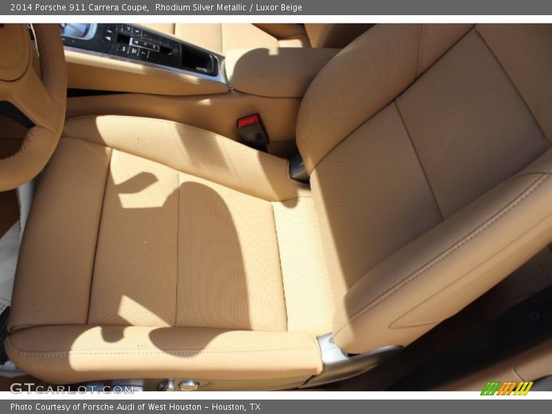 Rhodium Silver Metallic / Luxor Beige 2014 Porsche 911 Carrera Coupe