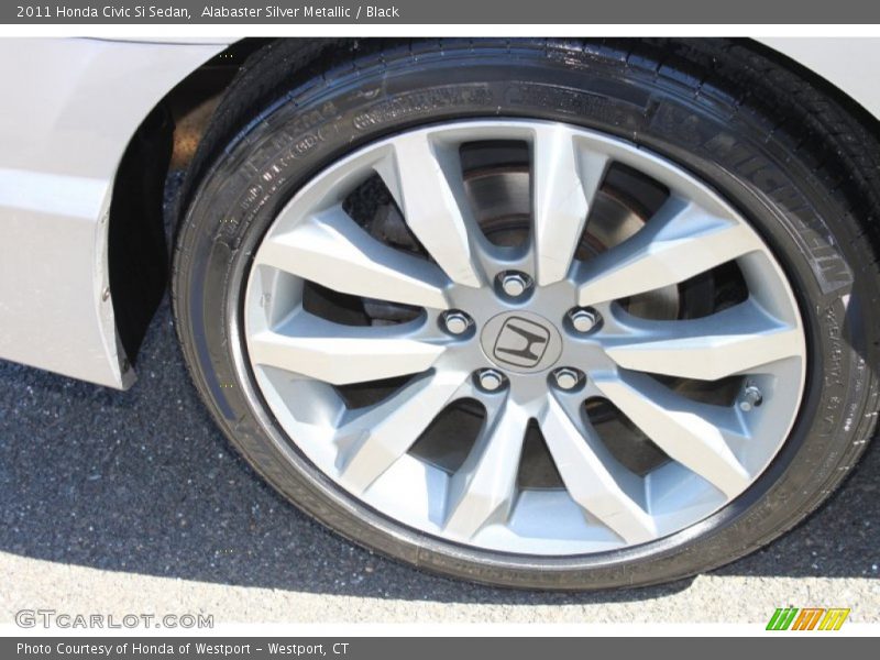 Alabaster Silver Metallic / Black 2011 Honda Civic Si Sedan