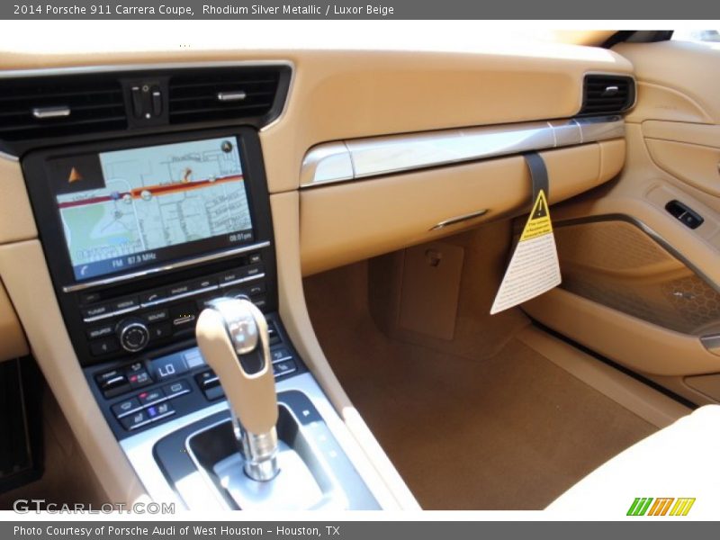Rhodium Silver Metallic / Luxor Beige 2014 Porsche 911 Carrera Coupe