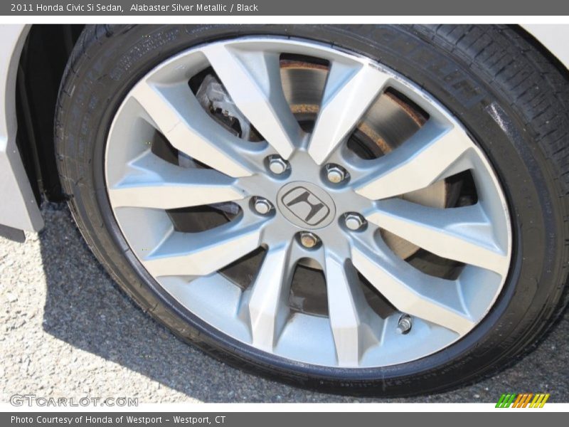 Alabaster Silver Metallic / Black 2011 Honda Civic Si Sedan