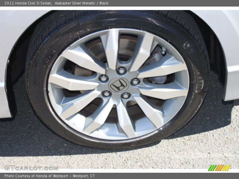Alabaster Silver Metallic / Black 2011 Honda Civic Si Sedan