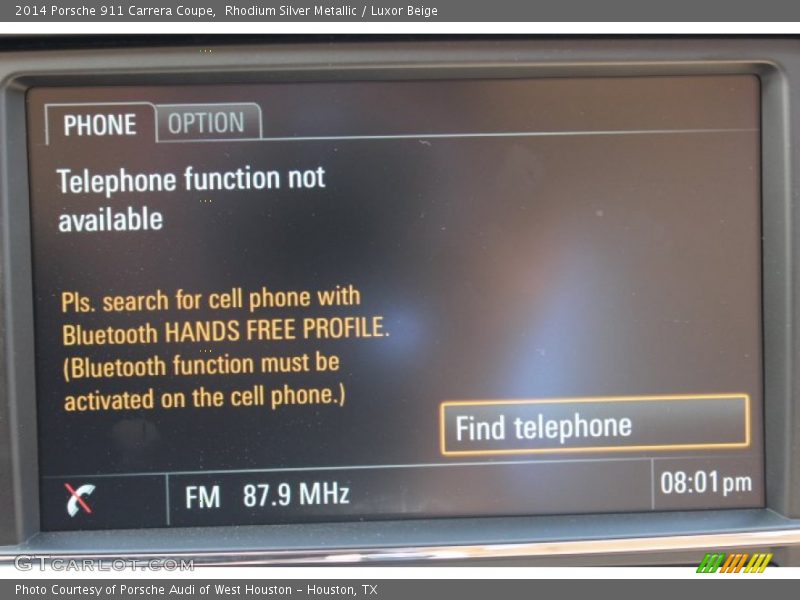 Rhodium Silver Metallic / Luxor Beige 2014 Porsche 911 Carrera Coupe