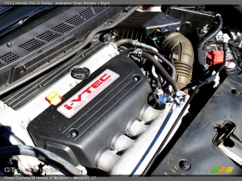 Alabaster Silver Metallic / Black 2011 Honda Civic Si Sedan