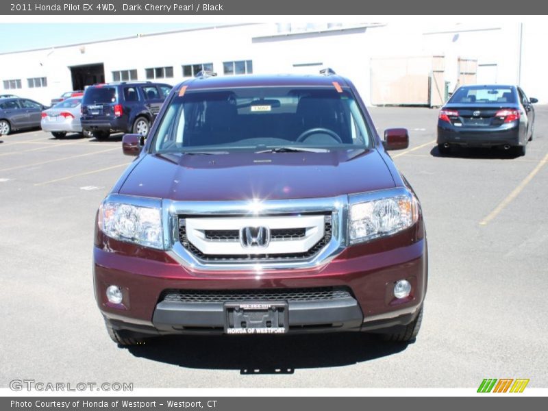 Dark Cherry Pearl / Black 2011 Honda Pilot EX 4WD