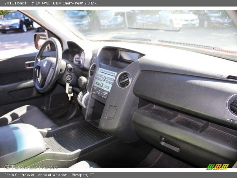 Dark Cherry Pearl / Black 2011 Honda Pilot EX 4WD