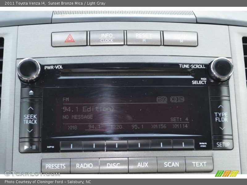 Audio System of 2011 Venza I4