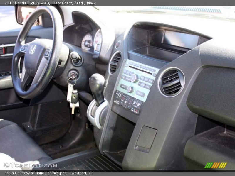 Dark Cherry Pearl / Black 2011 Honda Pilot EX 4WD