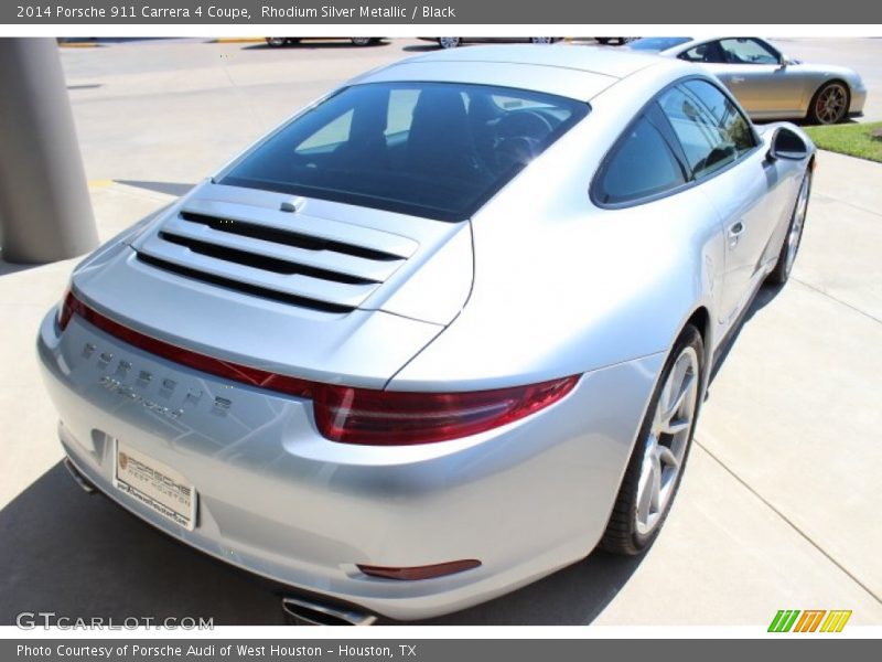 Rhodium Silver Metallic / Black 2014 Porsche 911 Carrera 4 Coupe