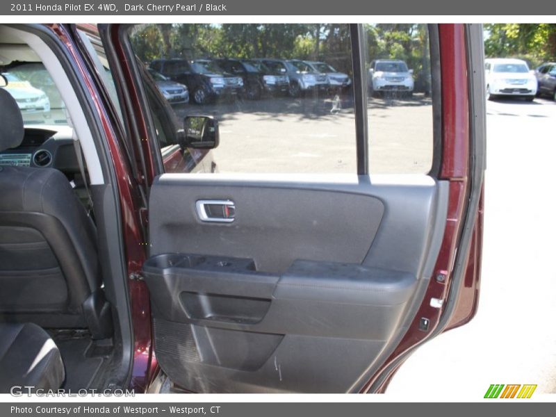 Dark Cherry Pearl / Black 2011 Honda Pilot EX 4WD